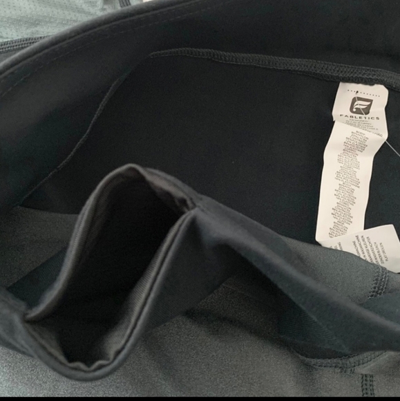 Fabletics Two-Tone Green Leggings - Picture 7 of 10